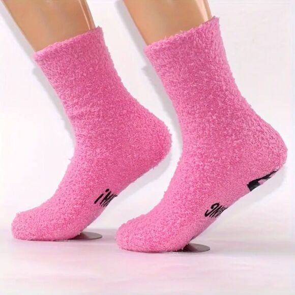 ✨🆕✨ Unisex Thickened Fleece Novelty Socks, Funny SHHH! I Am Reading Socks 🧦 ✨ - Picture 4 of 8